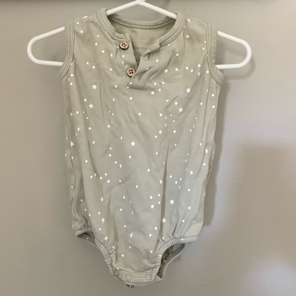 MAKEMAKEORGANICS // Baby Bubble Romper In Stars ⭐️// Size 6-12 Months